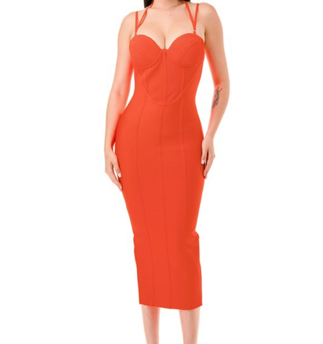 orange bandage dress Orange Bandage Dress – Sole Salvation LLC