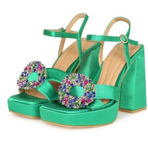 Green Jewel Heel