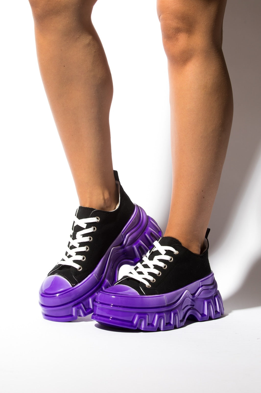 Purple/Black Sneakers