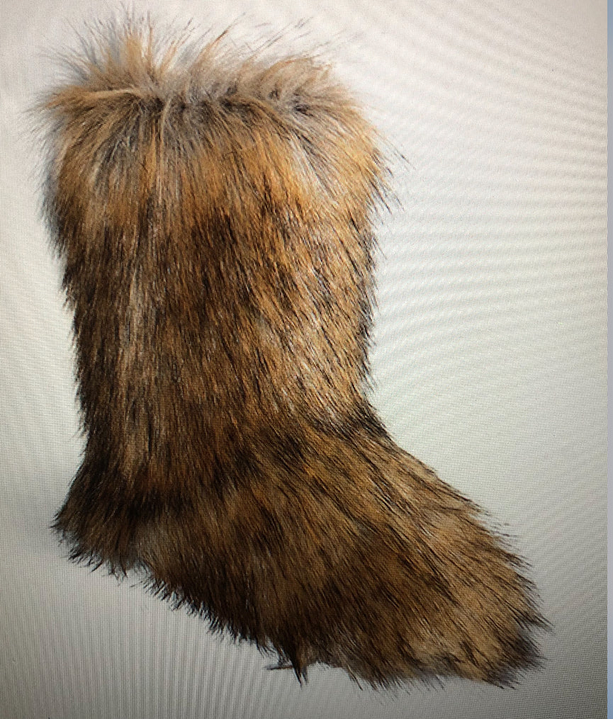 Natural Color Fur Boots