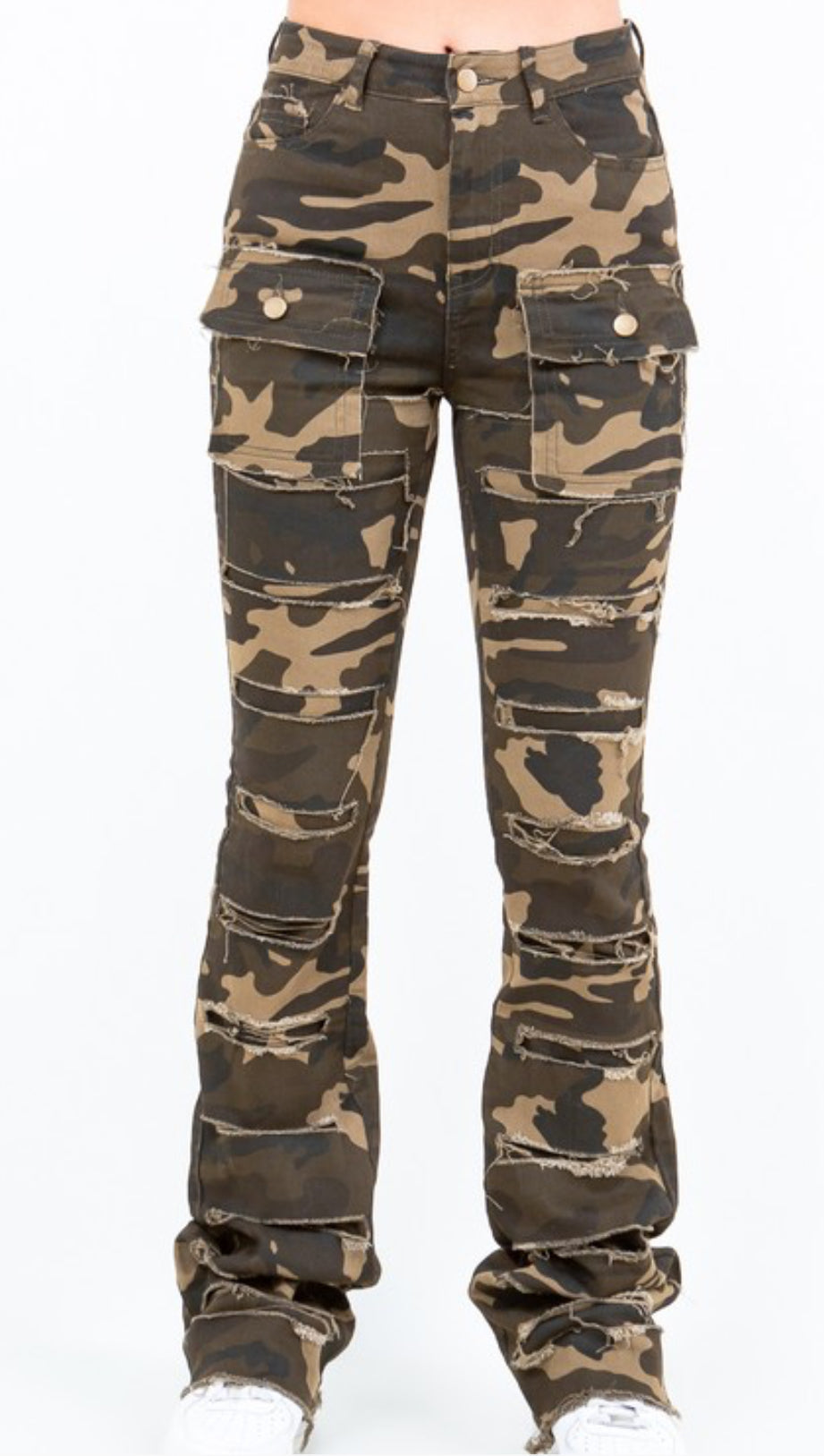 Camo Stacked Pants