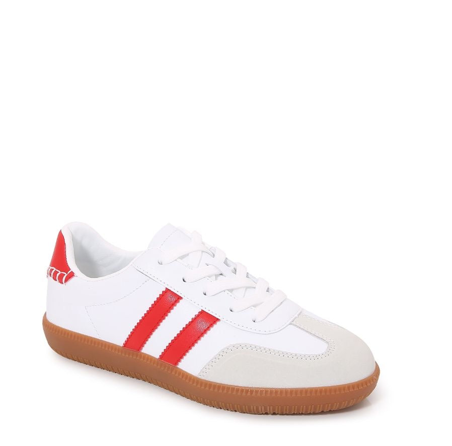 Red Stripe Sneakers