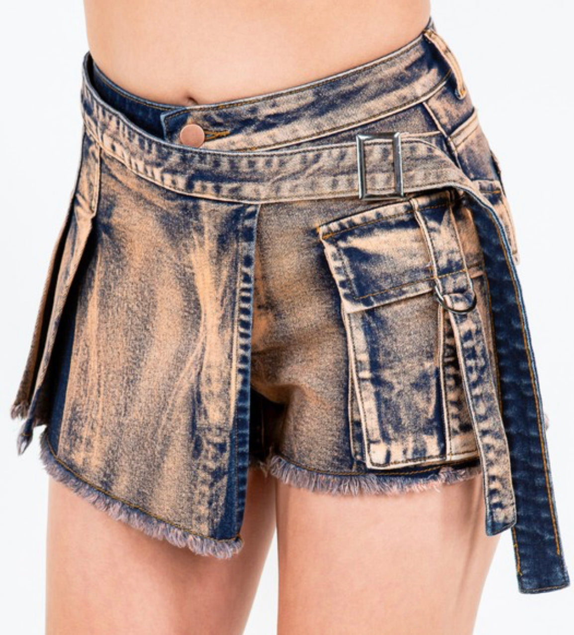 Copper Jean Skort