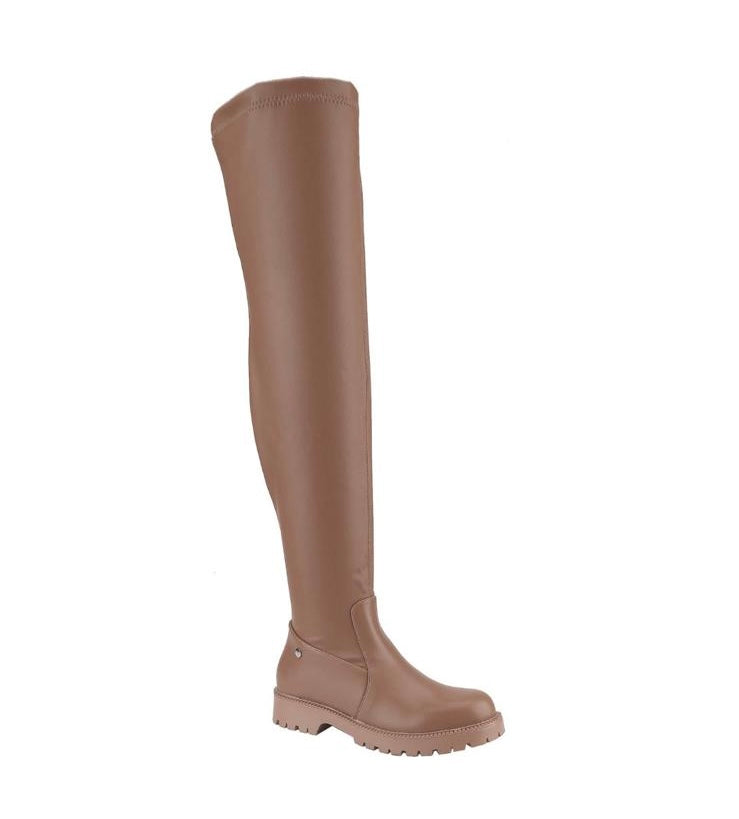 Camel Knee High Boots