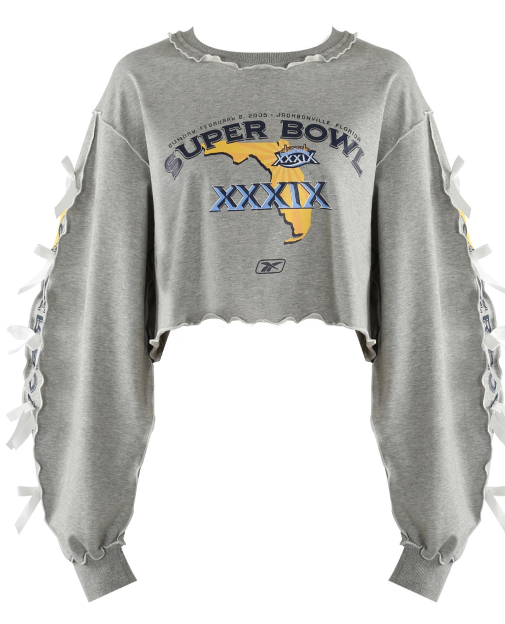 Grey Oversized Crop Tee