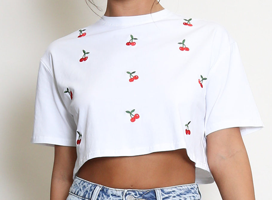 Cherry Crop Top