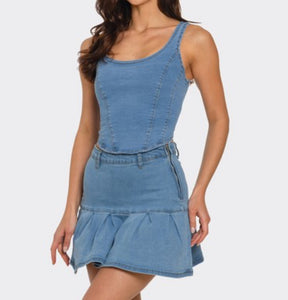 Denim Skirt Set