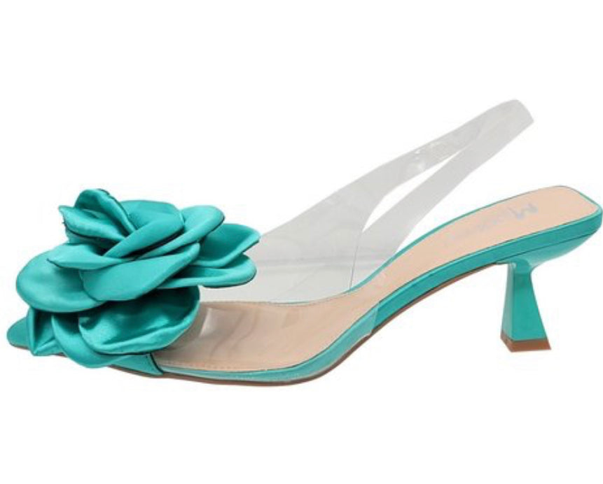 Turquoise Mules