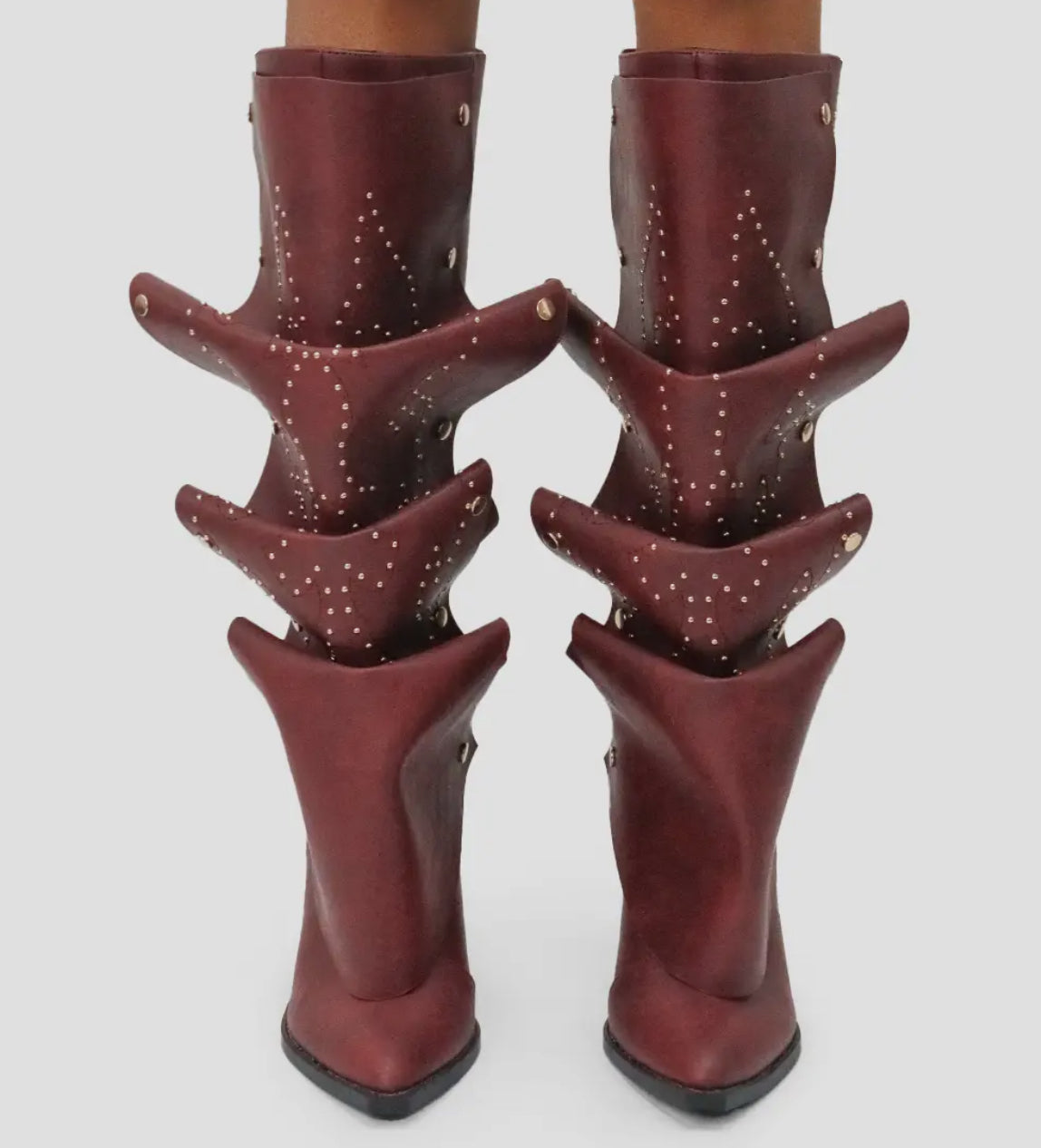 Burgundy Western Boots