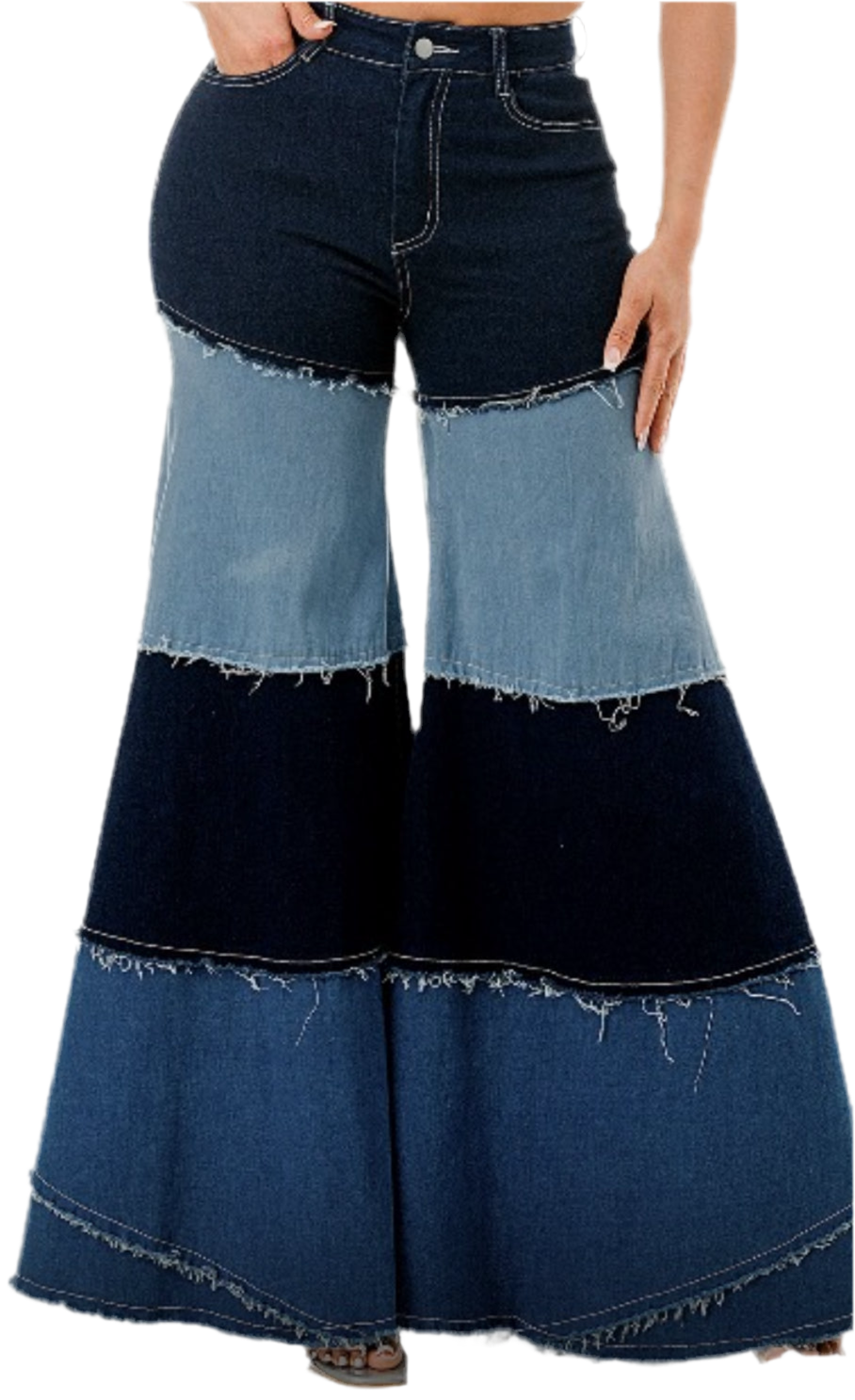 Denim Mix Pants
