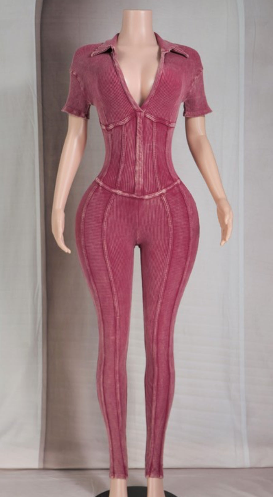 Wine Jumpsuit