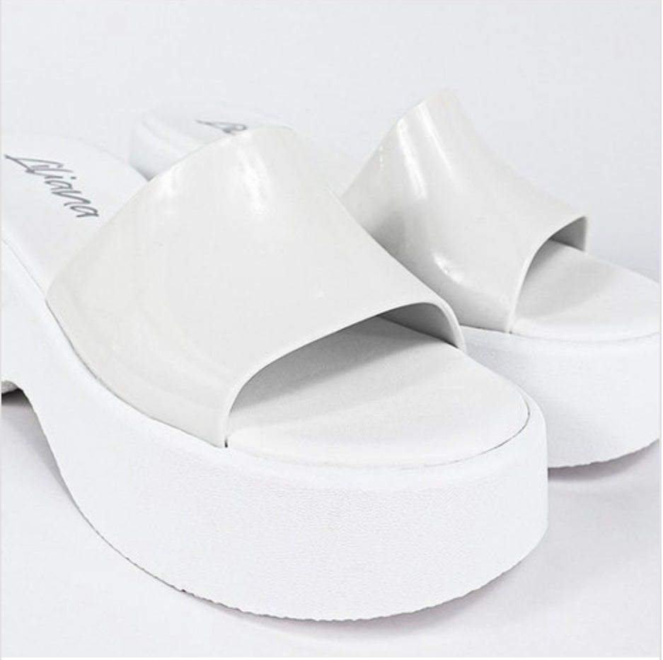 White Platform Sandals
