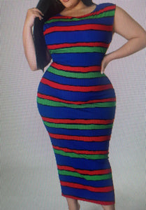 Multi Stripe Dress