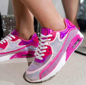 Pink Metallic Sneakers